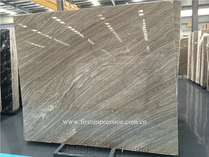 Kirin Wood Vein Marble Slab and Tiles/Wooden Marble Tiles and Slab