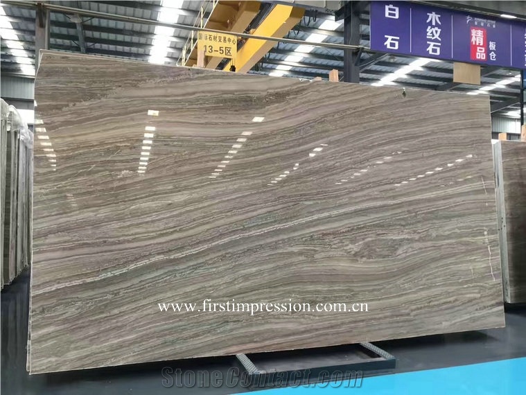 Kirin Wood Vein Marble Slab and Tiles/Wooden Marble Tiles and Slab