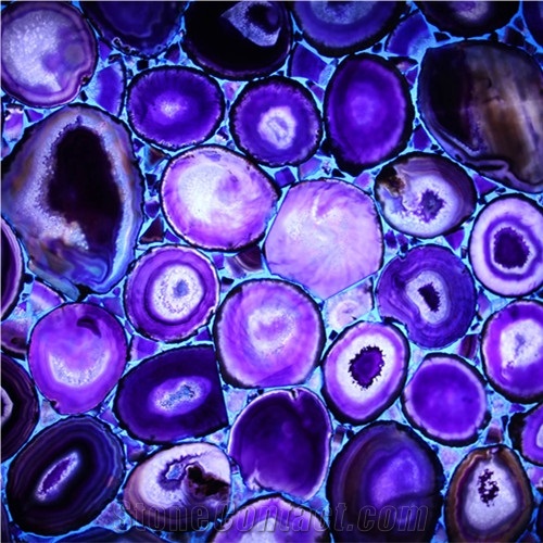 Lilac Agate Slab & Tiles ,Purple Gemstone Stone,Lilac Agate Gemstone Slabs&Tiles/Violet Gemstone Wall Covering&Flooring/Lilac Semi Precious Stone Wall Panels/ Lilac Precious Stone/Semi-Precious Stone