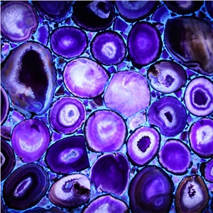 Lilac Agate Slab & Tiles ,Purple Gemstone Stone,Lilac Agate Gemstone Slabs&Tiles/Violet Gemstone Wall Covering&Flooring/Lilac Semi Precious Stone Wall Panels/ Lilac Precious Stone/Semi-Precious Stone