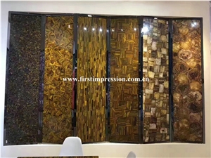Luxury Blue Agate Slab & Tile/Semiprecious Stone Gemstone Stone/Transperant Countertop Intertior Wall Cladding High Polished Big Slabs