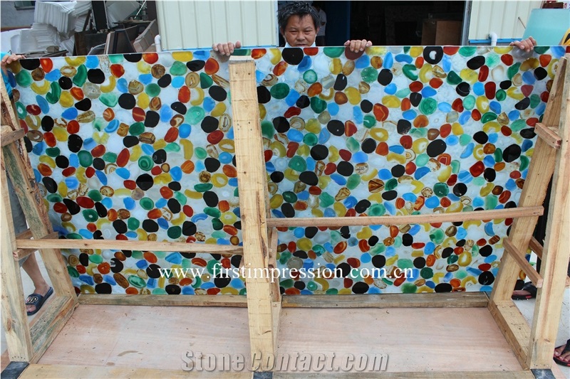 Multicolor Agate Semiprecious Stone,Colorful Agate Slab,Colorful Agate Semi Precious Stone Panels,Semi Precious Stone Wall Tiles ,Gemstone Slabs ,Colorful Agate Slab & Tiles