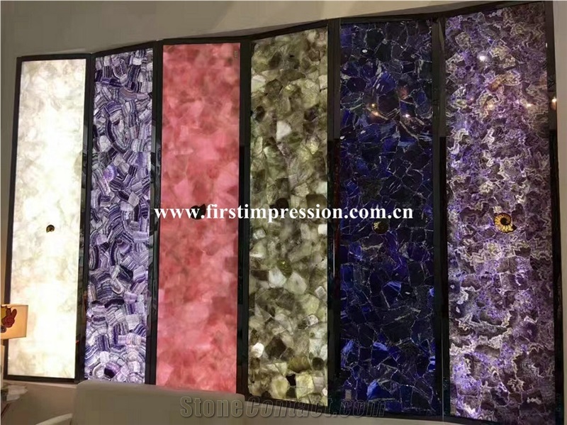 New Polished Brown Petrified Wood(Round Wood)/Semiprecious Stone Slab&Customized/Semi Precious Stone Slab for Wall Cladding&Flooring/Semi-Precious Stone Panel/Interior Decoration Gemstone Slabs