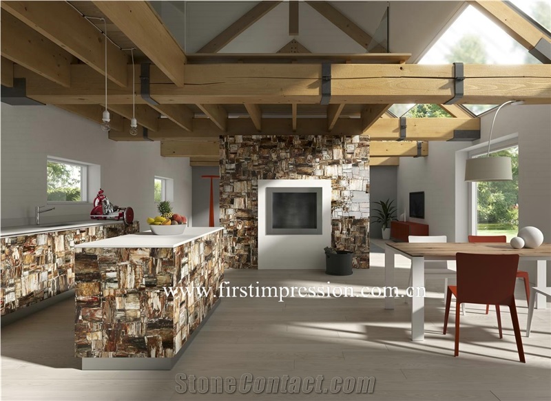 Petrified Wood Flooring Tiles,Brown Semi Precious Stone ,Fossil Wood Stone Wall,Gemstone Slabs,Previous Stone Slabs,Petrified Wood Semi Precious Stone Flooring Tiles,Petrified Wood Home Decoration