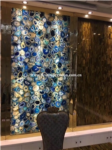 Purple Agate Slabs & Tiles/Lilac Semiprecious Stone/Colorful Agate Best Price High Quality Agate Big Slabs