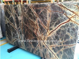 Rain Forest Green Marble Tiles & Slabs, Green Polished Marble Floor Tiles, Wall Tiles