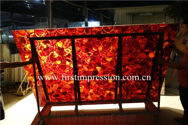 Red Agate Backlit Slab /Red Agate Gemstone for Countertop/Red Semi Precious Stone Wall Tiles /Red Gemstone Slab /Red Semiprecious Stone Slab /Red Agate Slab /Red Semiprecious Stone Tiles