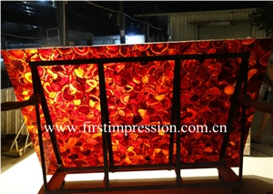 Red Agate Backlit Wall Tiles /Transmittance Red Agate Wall Panel /Red Agate Slabs & Tiles /Red Agate Gemstone Slabs/Semi Precious Tiles /Semi Precious Stone Panels/Precious Stone/Gemstone Tiles & Slab