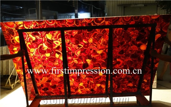 Red Agate Backlit Wall Tiles /Transmittance Red Agate Wall Panel /Red Agate Slabs & Tiles /Red Agate Gemstone Slabs/Semi Precious Tiles /Semi Precious Stone Panels/Precious Stone/Gemstone Wall Tiles
