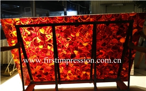 Red Agate Backlit Wall Tiles /Transmittance Red Agate Wall Panel /Red Agate Slabs & Tiles /Red Agate Gemstone Slabs/Semi Precious Tiles /Semi Precious Stone Panels/Precious Stone/Gemstone Wall Tiles