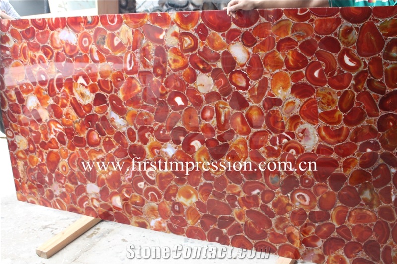 Red Agate Backlit Wall Tiles /Transmittance Red Agate Wall Panel /Red Agate Slabs & Tiles /Red Agate Gemstone Slabs/Semi Precious Tiles /Semi Precious Stone Panels/Precious Stone/Gemstone Wall Tiles