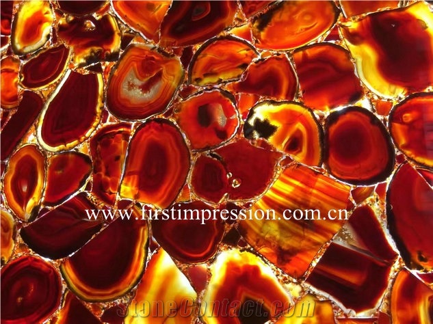 Red Agate Semiprecious Stone Big Slabs& Customized /Red Agate Slab /Red Gemstone Floor Covering/Dark Red Semi Precious Stone Panels/Red Agate Interior Decoration /High Quality Slab