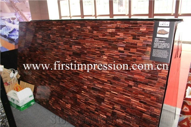 Red Tiger Eye Gemstone,Red Tiger Eye Slab & Tiles ,Red Semi Precious Stone Wall Tiles ,Red Tiger Eye Flooring Tiles ,Red Tiger Eye