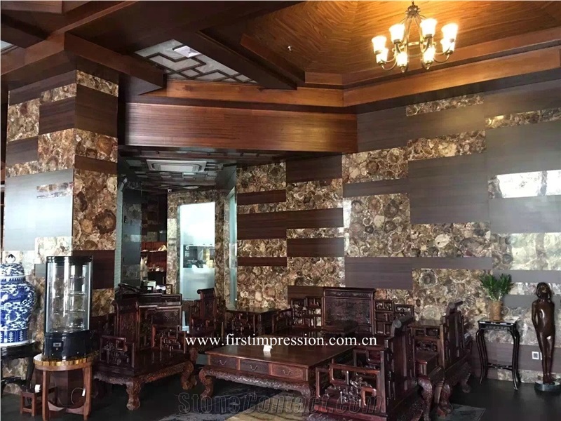Round Petrified Wood Home Decor, Semi Precious Stone ,Round Fossil Wood Stone Flooring,Previous Stone Slabs,Petrified Wood Semi Precious Stone Flooring Tiles,Petrified Wood Home Decoration