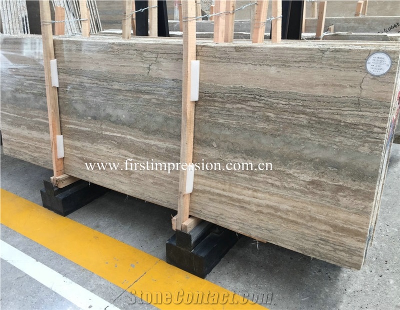 Silver Grey Travertine Slabs/Persian Silver Travertine Tiles & Slabs/Grey Travertine Floor Tiles/Wall Tiles/Travertine Pattern