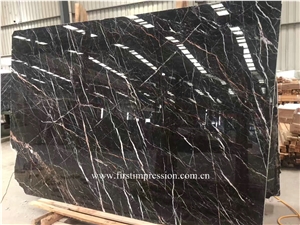 Tulip Black Marble Slab /Tulip Marble Slab/China Tulip Slab and Tiles /Tulip Marble