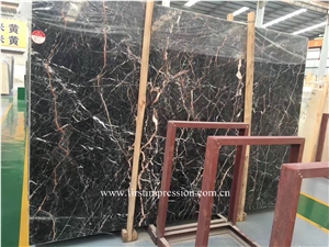 Tulip Black Marble Slab /Tulip Marble Slab/China Tulip Slab and Tiles /Tulip Marble