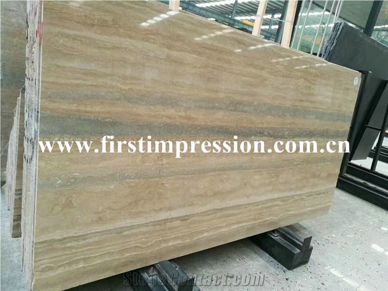 Wholesale New Polished Good Price Silvestro Travertino Silver Tiles & Slabs/Grey Travertine Floor Tiles/Wall Tiles