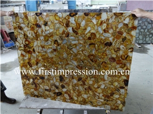 Yellow Agate Wall Panel / Yellow Agate for Hotel&Villa Project Design/ Yellow Agate Gemstone Flooring and Walling Tiles /Luxury on Sale Yellow Agate Semiprecious Stone Slabs/Yellow Agate Countertop