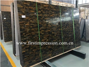 Yellow and Blue Tiger Eye Slabs/Mixed Color Semi Precious Stone Panels/Multicolor Gemstone Slabs/Yellow Tiger Eye Interior Decoration/Blue Tiger Eye Semiprecious Stone Slabs