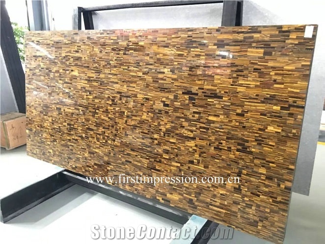 Yellow Tiger Eye Semi Preciouse Stone Panels/Tiger Eye Gemstone Tiles /Golden Tiger Eye Gemstone Slabs /Yellow Tiger Eye Semi Precious Slab & Tiles /Yellow Tiger Eye Countertop & Bar Top