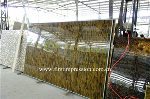 Yellow Tiger Eye Semi Preciouse Stone Panels/Tiger Eye Gemstone Tiles /Golden Tiger Eye Gemstone Slabs /Yellow Tiger Eye Semi Precious Slab & Tiles /Yellow Tiger Eye Countertop & Bar Top