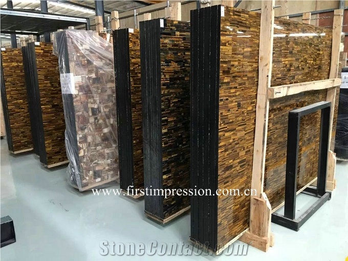 Yellow Tiger Eye Semiprecious Stone Slabs & Gold Tiger Eye Semi Precious Stone Panels/Yellow Gemstone Slabs/Interior Decoration/Gemstone Slabs /Semiprecious Stone Slabs & Tiles /Yellow Tiger Eye Stone