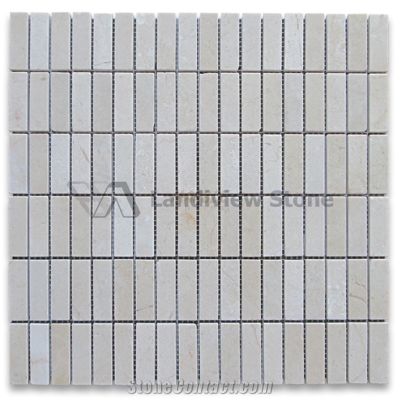 Cream Marfil Rectangular Stack Mosaic