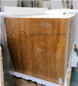 Golden Travertine Tiles, Golden Travertine Slabs, Yellow Travertine Slabs and Tiles