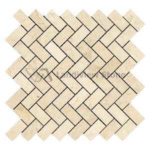 Herringbone Cream Marfil Mosaic Herringbone Cream Marfil Mosaic