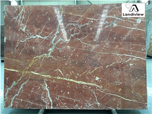 Rosso Francia Marble Slabs