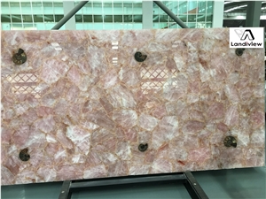 Semiprecious Slabs, Rose Semiprecious Slabs, Rose Crystal Slabs, Pink Crystal Slabs