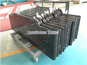 St.Laurant Bathroom Tops, Black Marble Vanity Tops