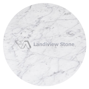 Statuario Table Tops, Carrara Table Tops, Round Table Top