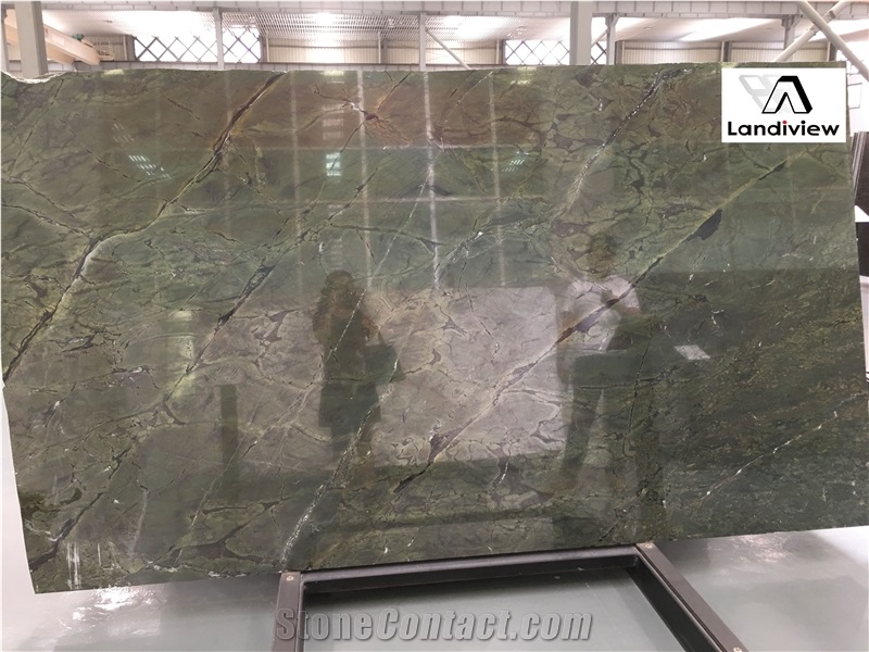 Verde Borgogna Marble Slabs, Iranian Marble