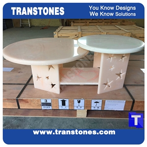Artificial Marble Round Table Tops,Engineered Stone Interior Stone Work Top,Coffee Table Counter Solid Surface,Transtones Csutomized
