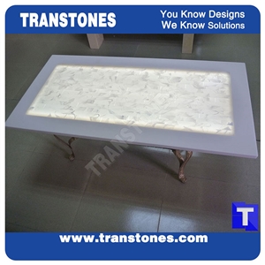 Artificial Marble Round Table Tops,Engineered Stone Interior Stone Work Top,Coffee Table Counter Solid Surface,Transtones Csutomized