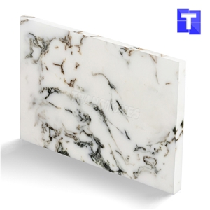 New Material Artificial Beige Spray Sea Wave Onyx Wall Panel,Floor Tiles Solid Surface Cream Glass Stone for Bar Tops,Reception Table Desk Panel for Hotel Counter Tops Design,Interior Alabaster