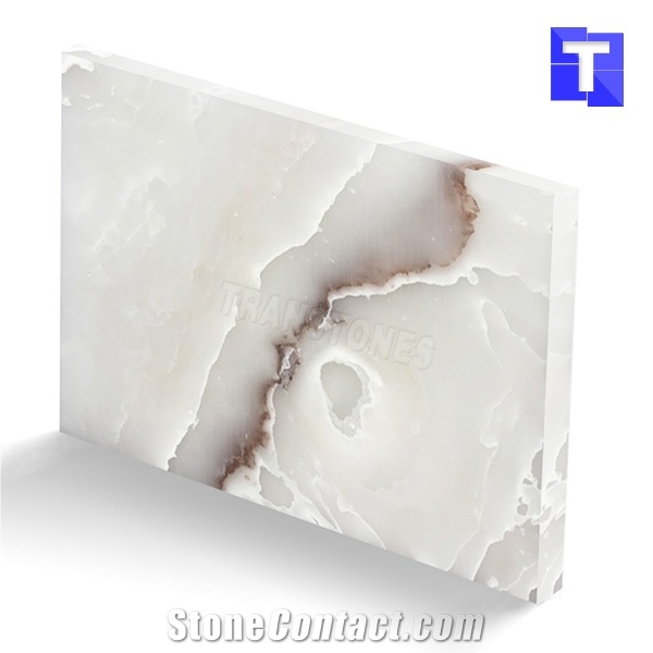 New Material Artificial Crystal White Jade Onyx Tiles Wall Panel Floor Tiles,Alabaster Slabs for Kitchen Bar Tops,Bath Tops Translucent Backlit Customzied Design, Solid Surface Onyx Manufacture