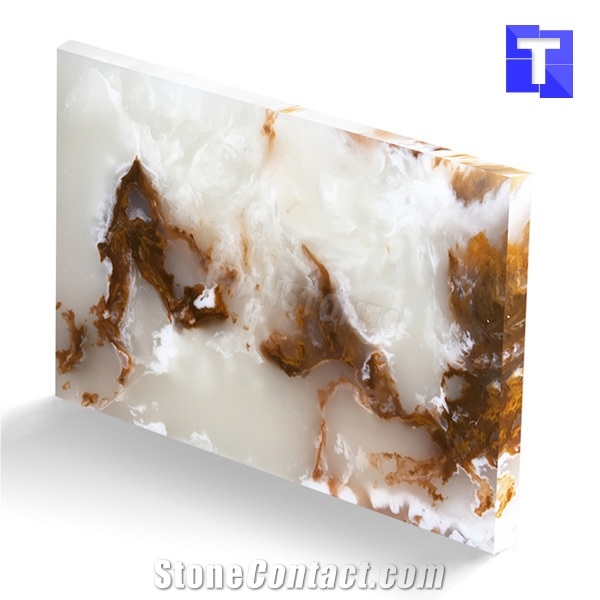 New Material Artificial Golden Dragon Onyx Wall Panel,Floor Tiles Solid Surface Green Glass Stone for Bar Tops,Reception Table Desk,Hotel Counter Tops Design,Interior Engineered Stone