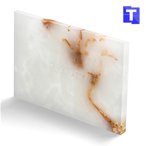 New Material Artificial Golden Dragon Onyx Wall Panel,Floor Tiles Solid Surface Green Glass Stone for Bar Tops,Reception Table Desk,Hotel Counter Tops Design,Interior Engineered Stone