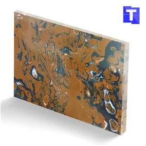 New Material Artificial Nero Portoro Macchia Oro Marble Sheet Wall Panel,Floor Tiles Translucent Backlit Slabs for Hotel Countertops,Solid Surface Glass Stone Professional Manufacture