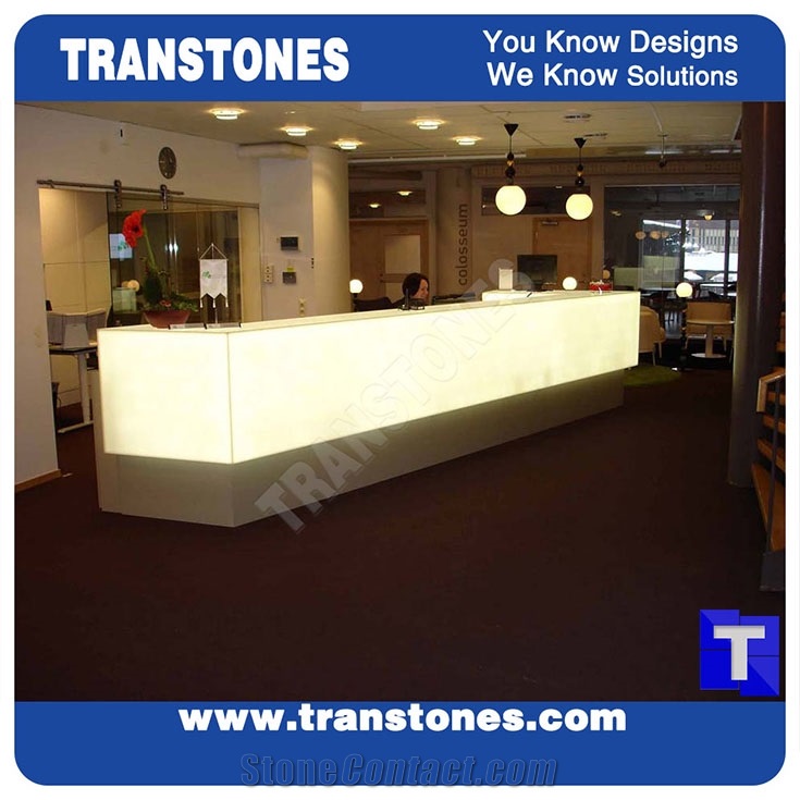 White Green Acrylic Aritificial Marble Stone T Shaped Office Work Tops,2 Seats Office Bench Reception Desk Table Design, Engineered Stone Counter Tops,Solid Surface Front Desk Stone Furniture