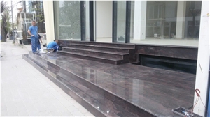 Multicolor Red Granite Entrance Steps