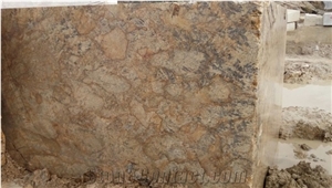 Alaska Gold Exotic Gold Granite Block