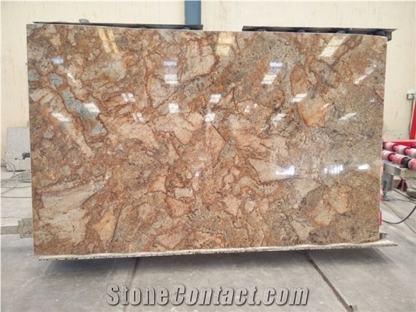Alaska Gold Exotic Gold Granite Block