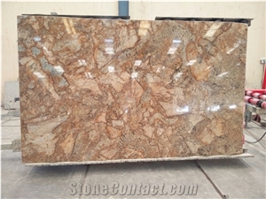 Alaska Gold Exotic Gold Granite Block