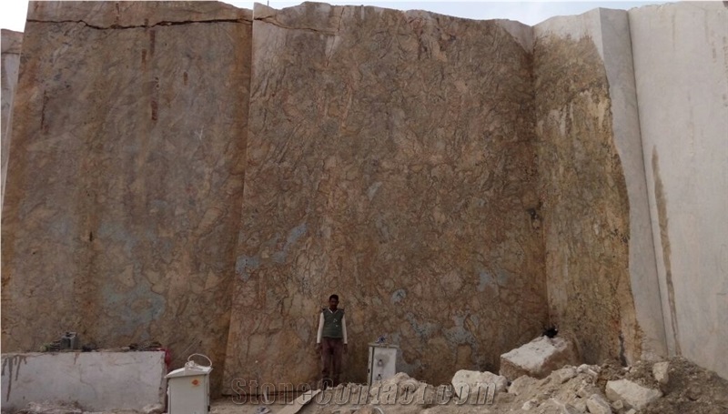Alaska Gold Exotic Gold Granite Block