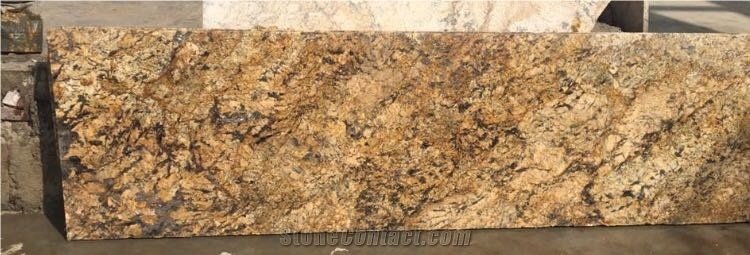 Alaska Gold Exotic Gold Granite Block