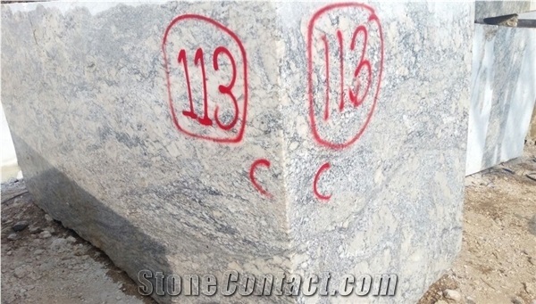 India Alaska White Granite Exotic White Blocks